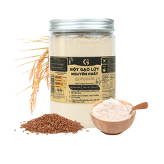 Bột gạo lứt nguyên chất GUfoods - Tiện lợi, Healthy, Dễ tiêu hoá, Phù hợp Eat clean, Thực dưỡng, Thuần chay
