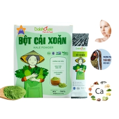 Bột cải xoăn (Kale) nguyên chất sấy lạnh Dalahouse hộp 60gr (20 gói x 3g)