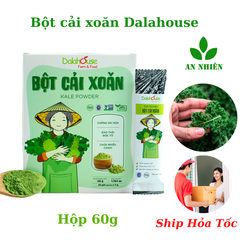 Bột cải xoăn (Kale) nguyên chất sấy lạnh Dalahouse hộp 60gr (20 gói x 3g)