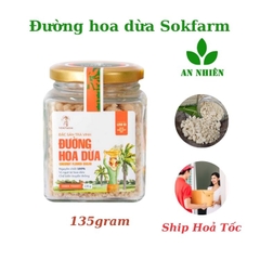 Đường hoa dừa Sokfarm thuần chay thực dưỡng hũ 135g