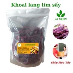 khoai lang tím sấy khô giòn hàng nguyên An Nhiên 500g