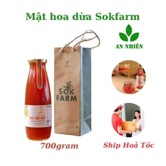 Mật hoa dừa Sokfarm thuần chay thực dưỡng chai 700g