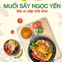 Muối sấy Ngọc Yến dùng chấm trái cây, hoa quả, làm gia vị