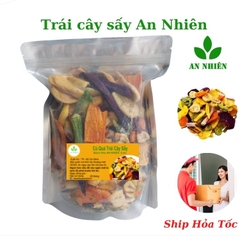 Trái cây, hoa quả sấy khô thập cẩm hàng nguyên An Nhiên gói 500g