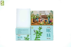 Xà bông sinh dược bạc hà HTX Sinh Dược 110g – 55g
