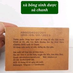 Xà bông sinh dược sả chanh 100g giúp khử khuẩn đuổi muỗi hiệu quả