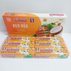 Kẹo dừa đặc sản Bến Tre Hai Tỏ Hộp 6 thanh vị sầu riêng