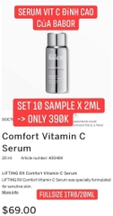 10 Sample serum vitc babor 2ml