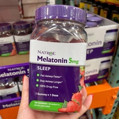 Costco - Kẹo ngủ Natrol Gummies Melatonin 5mg Strawberry 180v