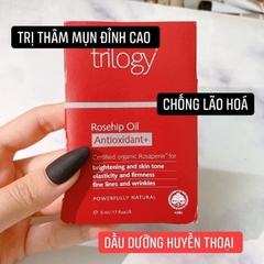 Trị thâm mụn trilogy rosehip oil 5ml tách set