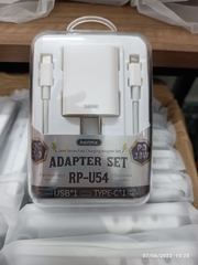 set củ + cáp sạc nhanh Remax 18W