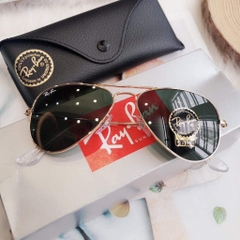 Kính Rayban Orb3044 Gọng Vàng Lens Xanh Rêu 52/14/135