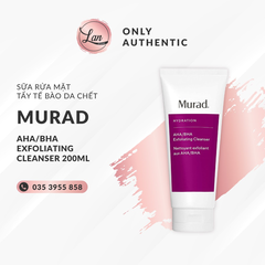 Sữa rửa mặt Murad Hydration Aha/Bha Exfoliating 200ml