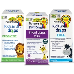 Bộ 3 Nature's Way giúp bổ sung DHA + Probiotic + VD3 cho trẻ sơ sinh và trẻ nhỏ