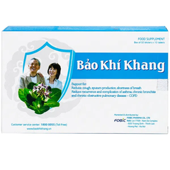 Bảo Khí Khang hỗ trợ các bệnh đường hô hấp (HỘP VỈ 20 VIÊN)