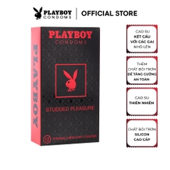 Bao cao su Playboy Studded Pleasure (đỏ) hộp 12 cái
