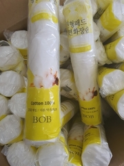 Bông tẩy trang BOB vàng 150 miếng