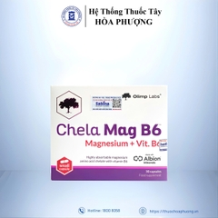 Chela Mag B6 Olimp Labs - Bổ sung magie, vitamin B6, hỗ trợ giảm mệt mỏi - Hộp 30 viên