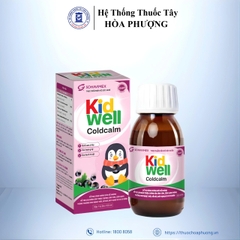 Siro Kid Well Coldcalm hỗ trợ giảm cảm cúm, cảm lạnh và tăng cường sức đề kháng (Lọ 120ml)