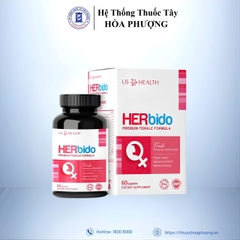 Herbido tăng cường sinh lý nữ giới, giảm các triệu chứng tiền mãn kinh ( hộp 60 viên )