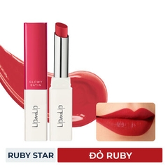 Son satin mềm mượt không khô môi Liponlip đỏ ruby