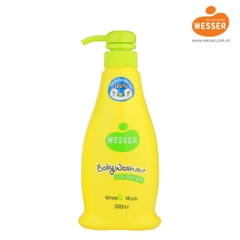 Tắm gội toàn thân cho bé Wesser White Musk hương cỏ xạ hương 500ml