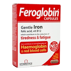 FEROGLOBIN Capsules Bổ máu Người lớn và Bầu Hộp 2 vỉ*15 viên