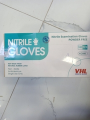 Gang tay y tế xanh Nitrile gloves