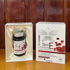 Skin vitamin E Ngọc Nữ Đỏ hộp 2 lọ* 20 viên