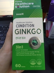CONDITION GINKGO KORREA LỌ 60 VIÊN