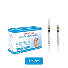 Bơm 1ml/cc Tanaphar hộp 100 chiếc