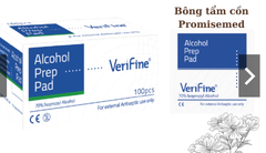 Bông sát trùng Alcohol 100pcs