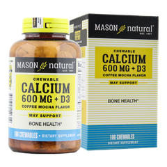 MASON NATURAL CALCIUM 600MG + D3 (COFFEE MOCHA FLAVORE) – HỖ TRỢ SỨC KHỎE XƯƠNG KHỚP
