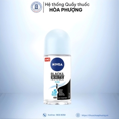 Lăn khử mui nivea black white pure 50ml