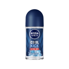Lăn khử mùi Nivea Men Cool Kick Extra Dry Cool Active (xanh dương) chai 50ml