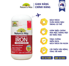Sắt hữu cơ NW Iron + Vitamin C & B12, 24mg, 30 viên