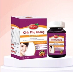 Bổ huyết, điều kinh Kinh Phụ Khang EUROVIT hộp 1 lọ 30 viên
