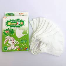 KHẨU TRANG TULIP 3D MASK KIDS XANH LÁ