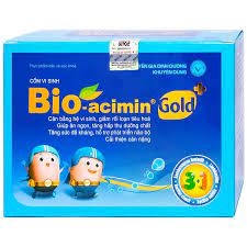 Cốm Bio-acimin Gold bổ sung lợi khuẩn, vitamin hộp 30 gói x 4g