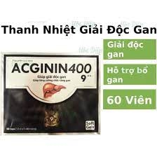 Viên uống Bổ gan Acginin B400 - Hỗ trợ tăng cường chức năng gan - Hộp 60 viên