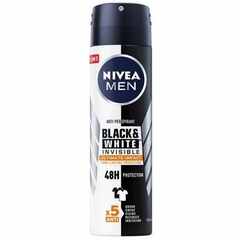 Xịt khử mùi Nivea Men Black and White Invisible Ultimate Impact 150ml