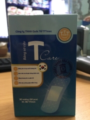 Băng sơ cứu T Care hộp 30 miếng kt 36*70mm