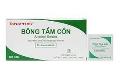 Bông tẩm cồn Tanaphar hộp 100 pcs