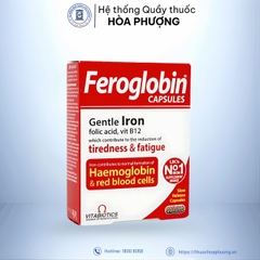 FEROGLOBIN Capsules Bổ máu Người lớn và Bầu Hộp 2 vỉ*15 viên
