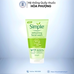 Sữa rửa mặt Simple sạch thoáng 150ml