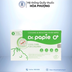Khăn lau hạ sốt Dr.Papie 0mo+