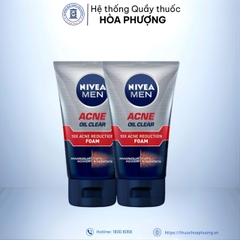 Sữa rửa mặt NIVEA MEN ACNES OIL CLEAR giúp giảm mụn  100g