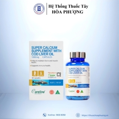 SUPPER CALCIUM SUPPLEMENT WITH COD LIVER OIL - Careline  (Bổ sung Calci và Omega 3 cho cơ thể)