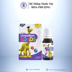 LineaBon K2 + D3 hỗ trợ phát triển xương và răng chai 10ml