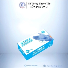 Gang tay y tế xanh Nitrile gloves